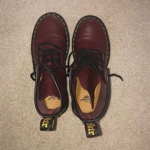 Maroon Dr. martens